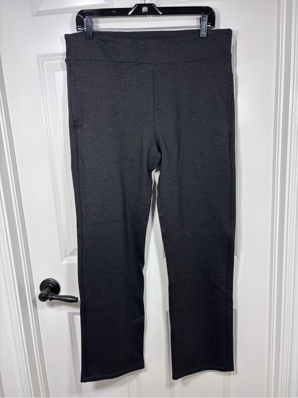 Betabrand Pull-On Stretch Pants Women’s XL Petite Charcoal Gray